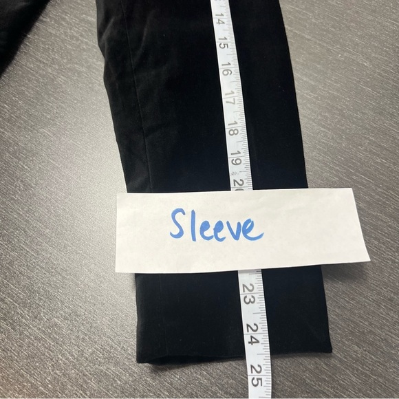 Vtg Y2K Black Velvet Whimsigoth Steampunk Vamp Blazer Jacket Corp Goth Size: 14 - Picture 11 of 16